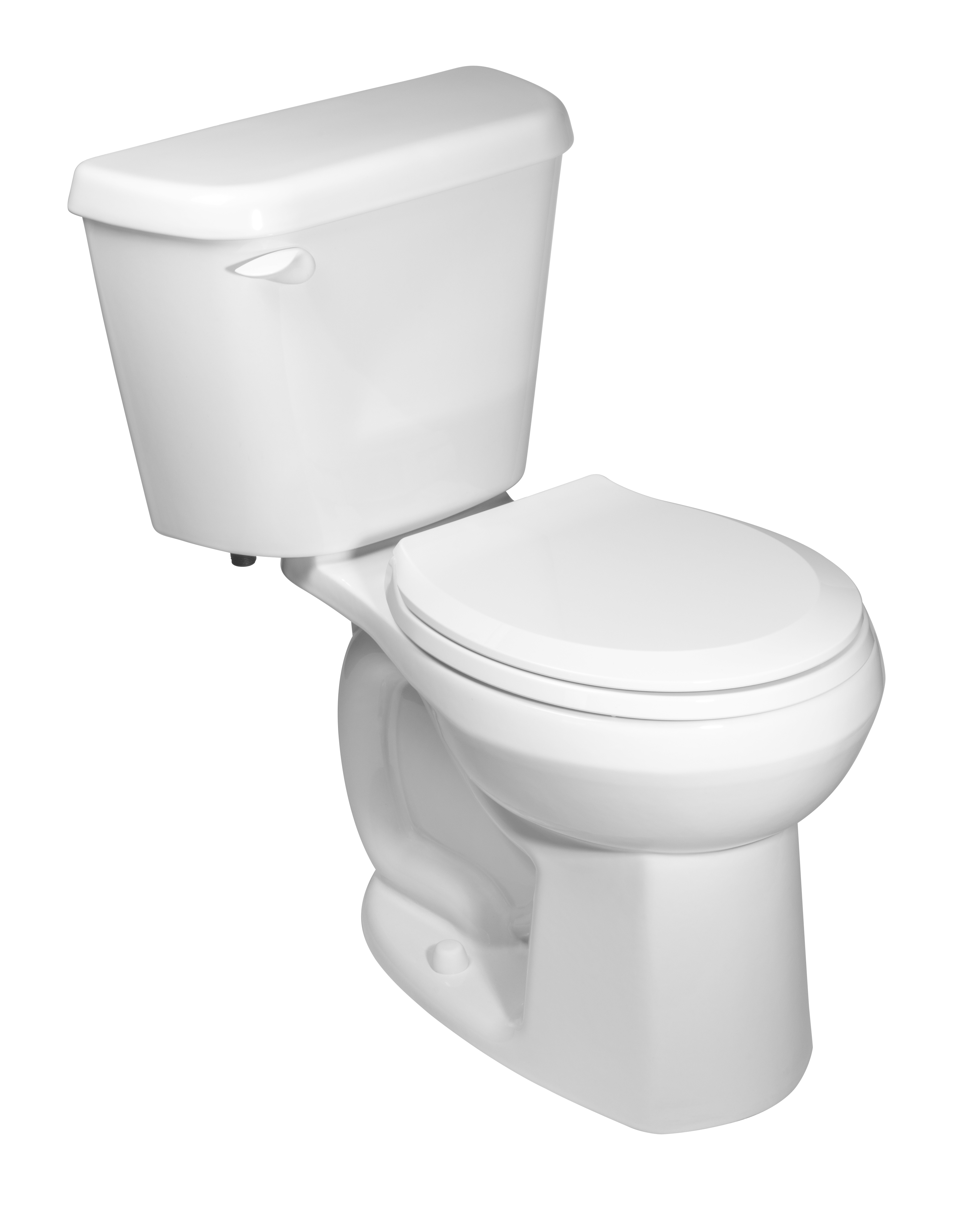 Toilette complète Marina, 2 pièces, 1,28 gpc/4,8 lpc, à cuvette au devant rond à hauteur de chaise et réservoir avec doublure, avec siège
